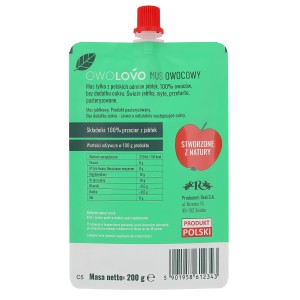 Mus jabłkowy 200g * JABŁKOWO OWOLOVO